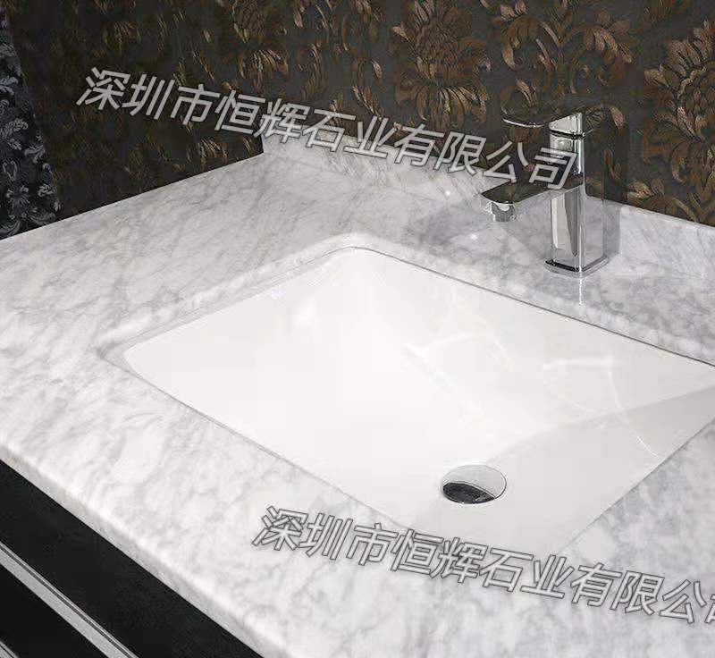 现代简约北欧大理石盆台  深圳大理石盆台价格  深圳大理石面盆  深圳家用大理石盆面