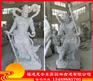 石雕哼哈二将厂家 花岗岩佛像雕塑 寺庙门神金刚雕像