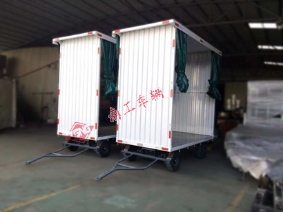 平板车 2吨白色雨篷平板拖车 雨篷平板车 全挂车