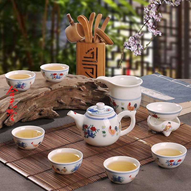 中秋节企业单位定制商务礼品陶瓷茶具套装  商务礼品茶具  陶瓷茶具定制