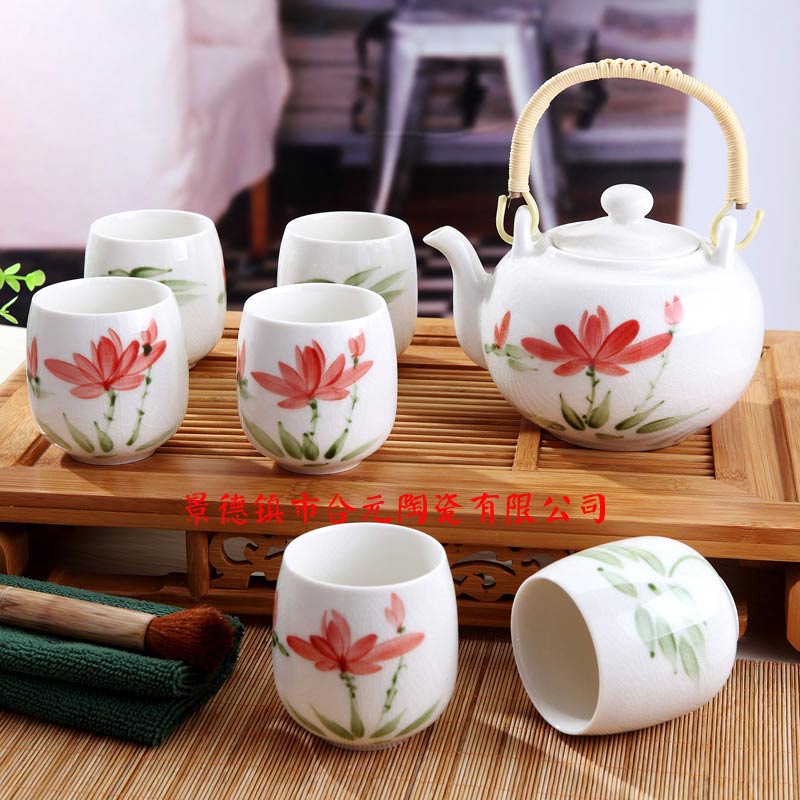 中秋节企业单位定制商务礼品陶瓷茶具套装  商务礼品茶具  陶瓷茶具定制