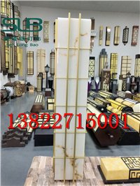 仿云石壁灯方形灯柱LED壁灯展厅酒店大堂走廊楼道壁灯  方形灯柱壁灯