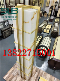 仿云石壁灯方形灯柱LED壁灯展厅酒店大堂走廊楼道壁灯  方形灯柱壁灯