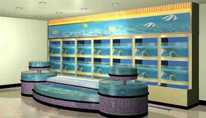 深圳海鲜池设计、海鲜池制作制作  饭店海鲜鱼池  酒楼海鲜鱼池  贝类海鲜鱼池