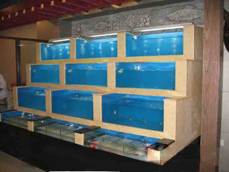 深圳海鲜鱼池制作工程、土建海鲜鱼池设计  海鲜池制作  海鲜池设备  海鲜池价格
