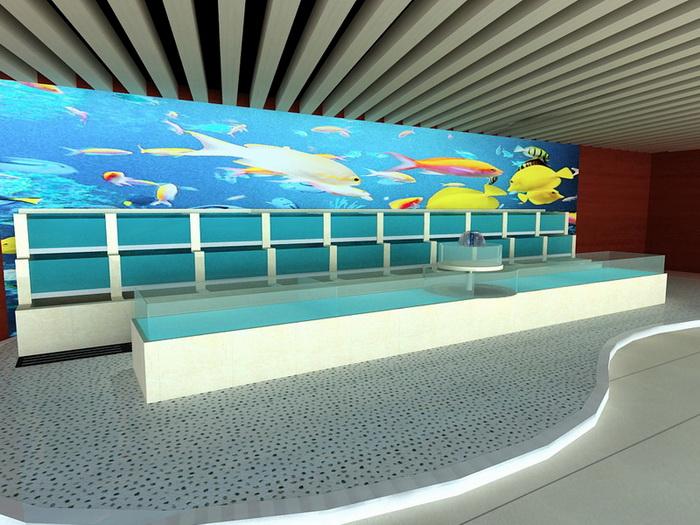 深圳海鲜池定做、海鲜鱼池图片设计  海鲜池效果图  海鲜池设计  海鲜池设备