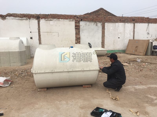 一体化旱厕化粪池 一体化玻璃钢化粪池尺寸-港骐
