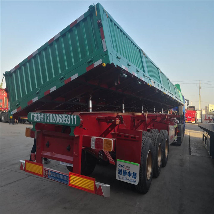 挂车 半挂车 13米侧翻半挂车 一体后翻半挂车