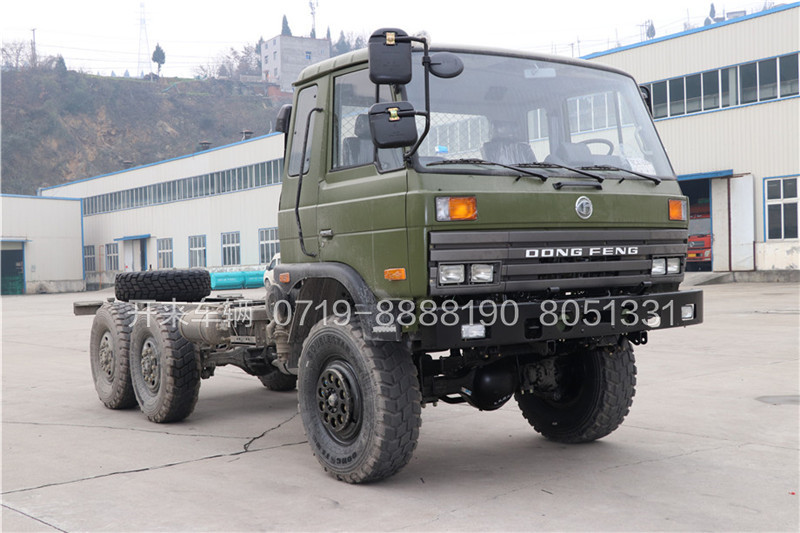 六驱越野卡车底盘EQ2102G东风军车6x6全驱底盘  东风军车底盘