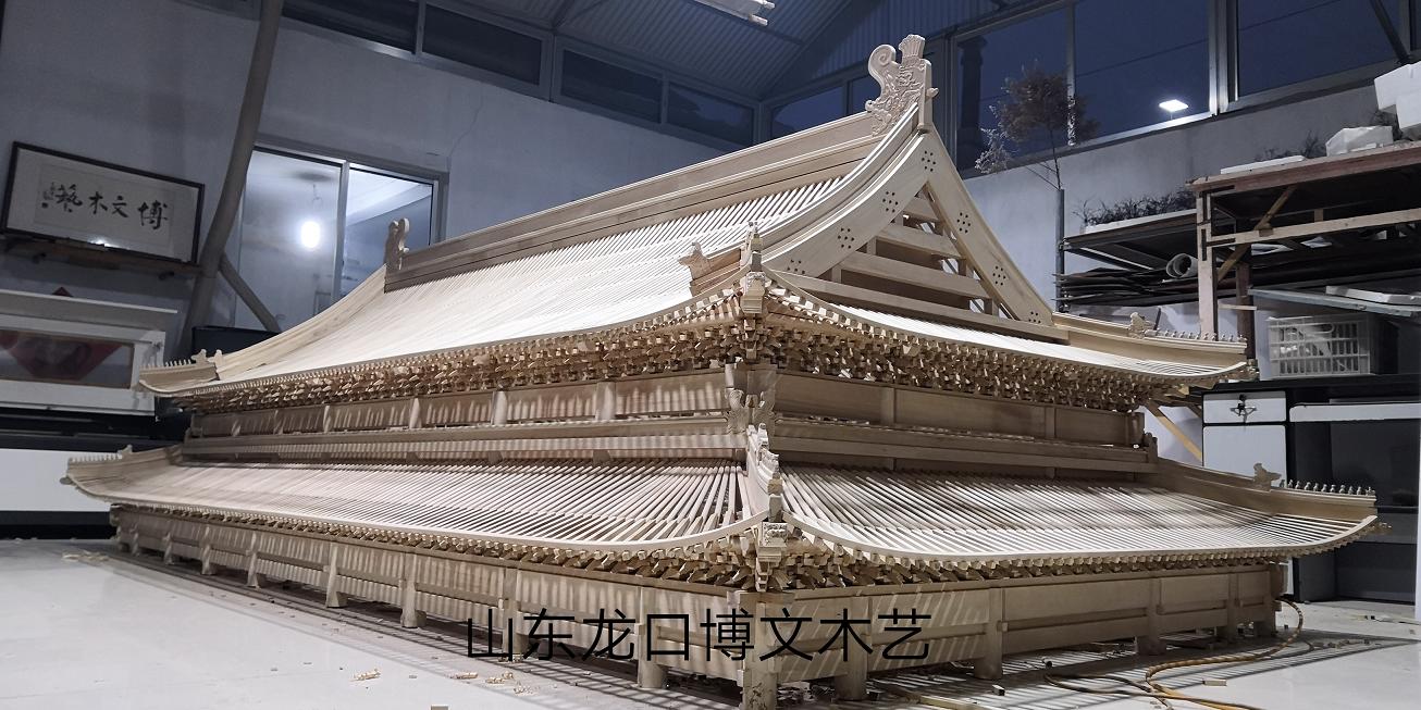 山东龙口徐福博文木艺加工制造各种古建筑模型