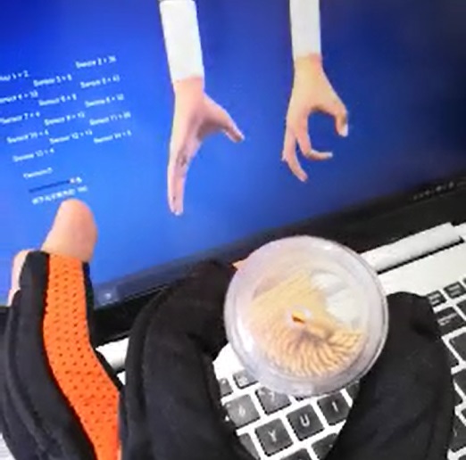 VR体感光纤7传感手康复医疗手动作捕捉数据手套  康复医疗数据手套  机器人数据手套  动漫游戏数据手套