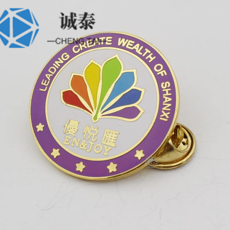 广州年会胸章定制，烤漆徽章制作，集团徽章生产