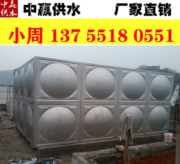江苏南通220吨不锈钢立体方形水箱