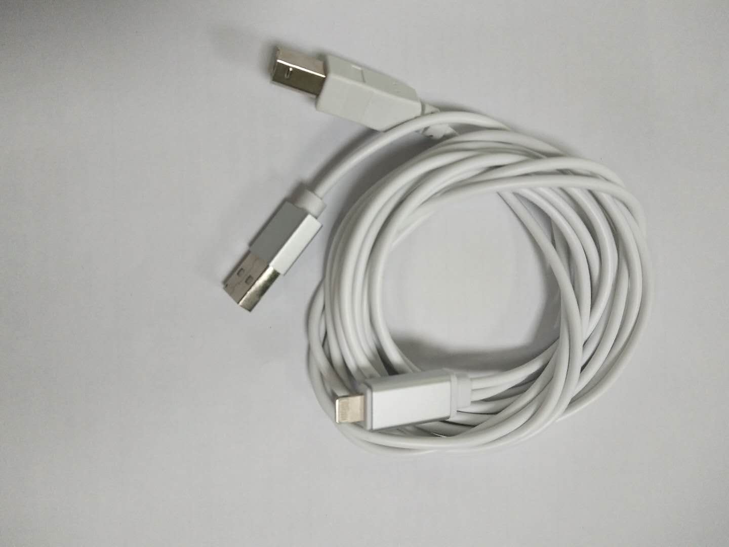 手机乐器数据线转接头/lightning转USB-B带充电网