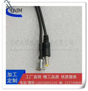 0B2芯FGG转电源线束 EGG转电源线束