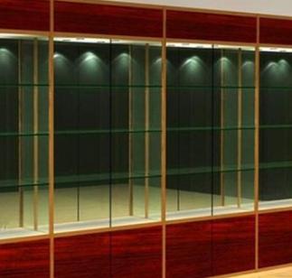 西藏钛合金展柜和拉萨化妆品展柜  西藏化妆品展柜