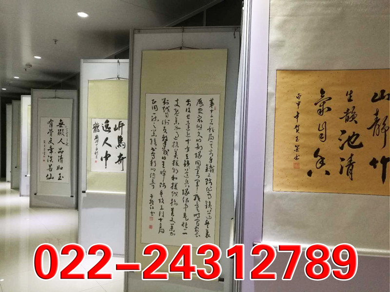 天津书画展展板出租 天津八棱柱展板 标准摊位租赁