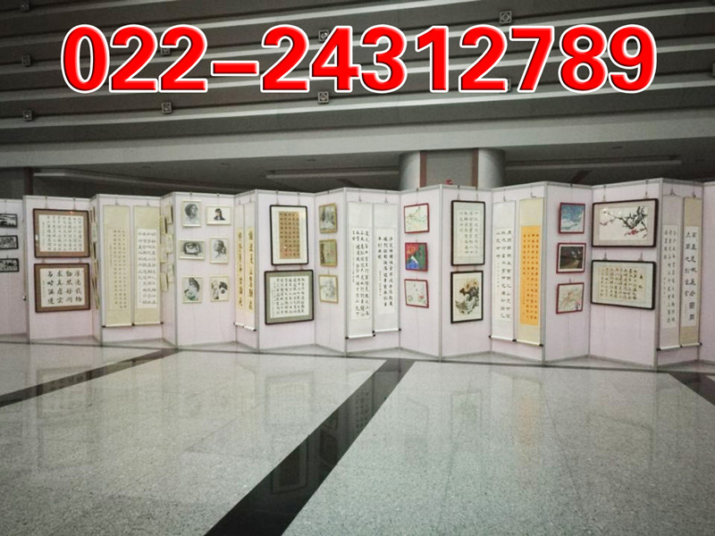 天津书画展展板出租 天津八棱柱展板 标准摊位租赁