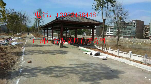 欧式景观长廊，仿古木头结构走廊，庭院休闲葡萄架