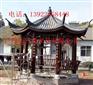 仿古木结构八角凉亭，景观防腐木六角亭