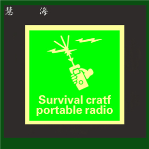 海事疏散指示牌 蓄光自发光PVC标识  消防安全  可定制
