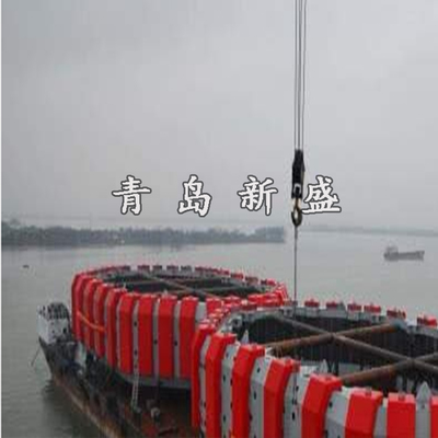 青岛新盛箱型等截面自浮式FRP防撞圈  固定式防撞块  自浮式防撞圈  桥梁防撞护栏