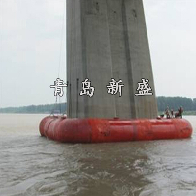 青岛新盛箱型尖头自浮式FRP防撞圈  桥梁防撞护栏  固定式防撞块  自浮式防撞圈