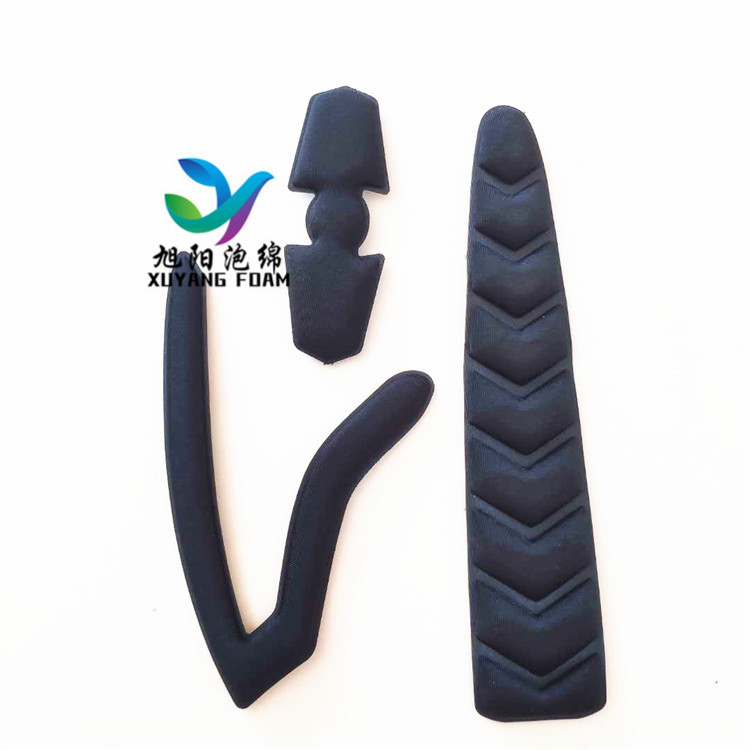 EVA贴合弹力布模压成型 EVA冷热压加工厂家  海绵压型  EVA冷压内衬  海绵头盔内衬
