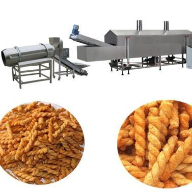 膨化小麻花生产线 油炸食品生产设备  油炸食品生产机械