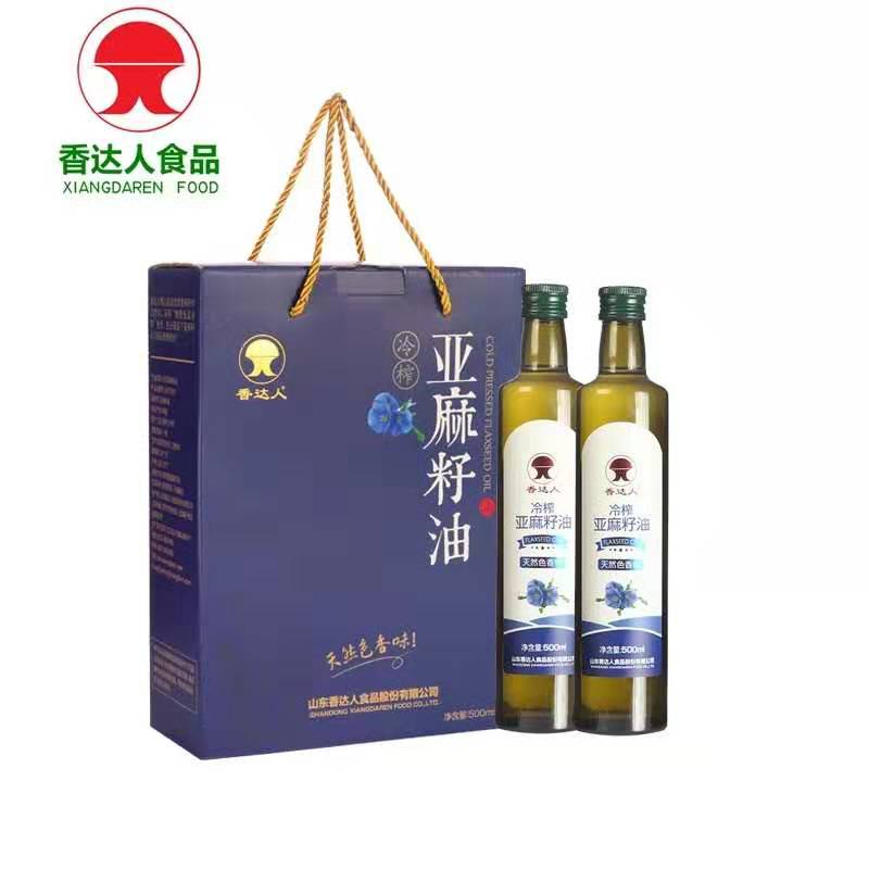 香达人低温冷榨亚麻籽油核桃油花生油诚招代理OEM  冷榨油