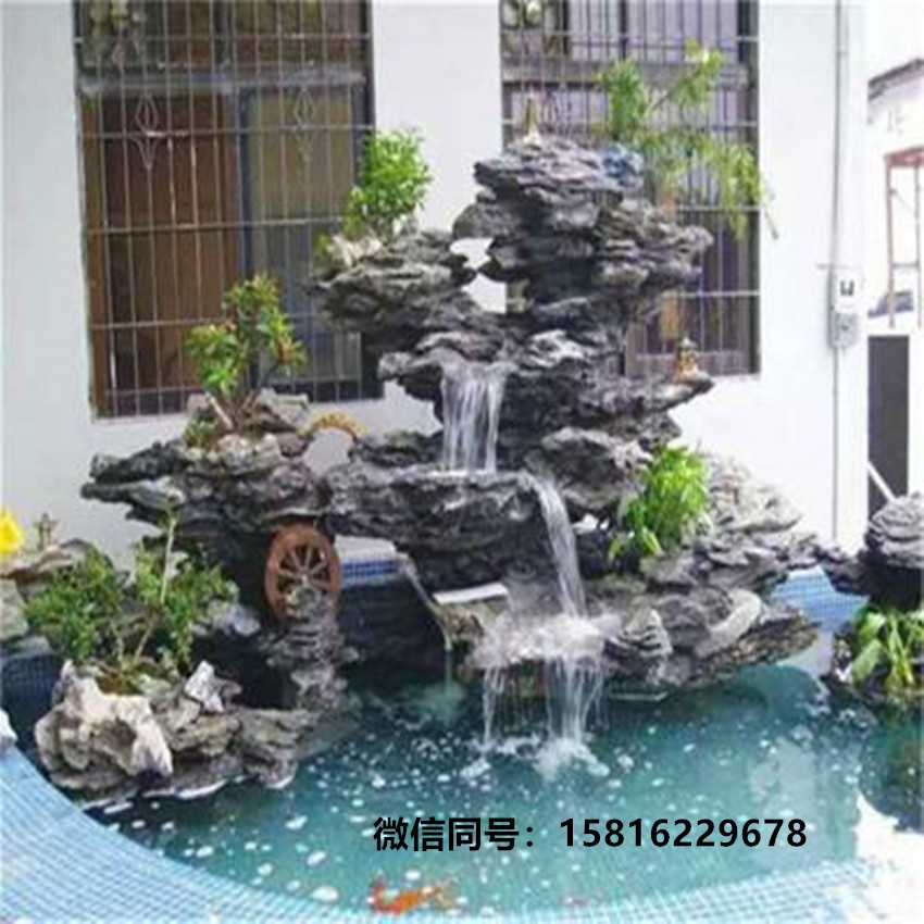 广东英德叠石批发 庭院英石假山案例图 优质精品英石