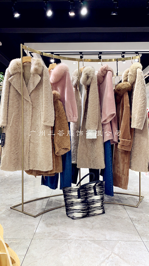 珞嫔颗粒绒新款高端品牌折扣女装尾货货源进货渠道  品牌女装尾货  折扣女装拿货渠道  女装服装批发