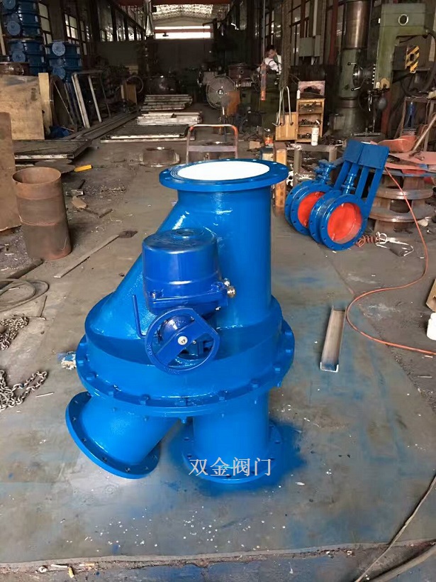 SK气 手动两路分料阀温州双金阀门供应  气动两路分料阀  两路分料阀厂家