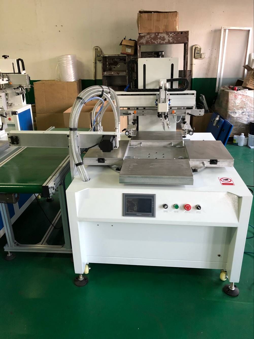 手机后盖丝印机复合板材网印机陶瓷盖板丝网印刷机