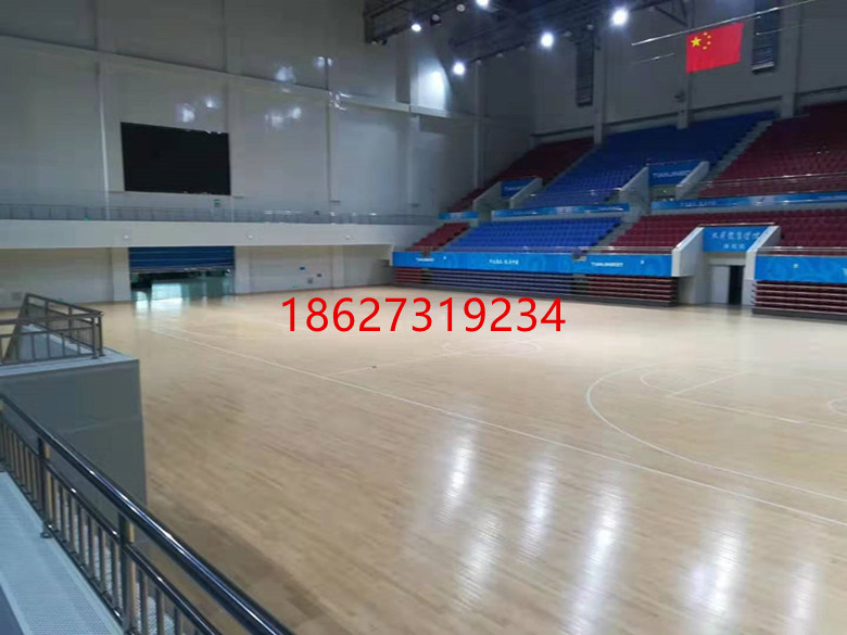 运动木地板双龙骨羽毛球木地板施工