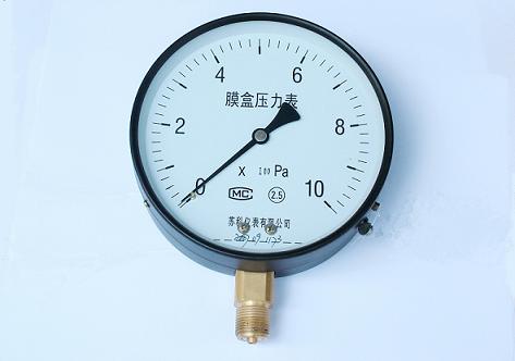 膜盒压力表