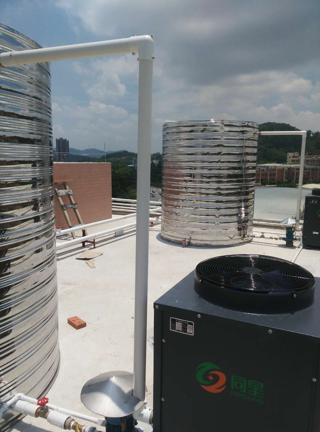 广州越秀集体宿舍供热水工程省电安全节能  空气能热水器  空气能热水机