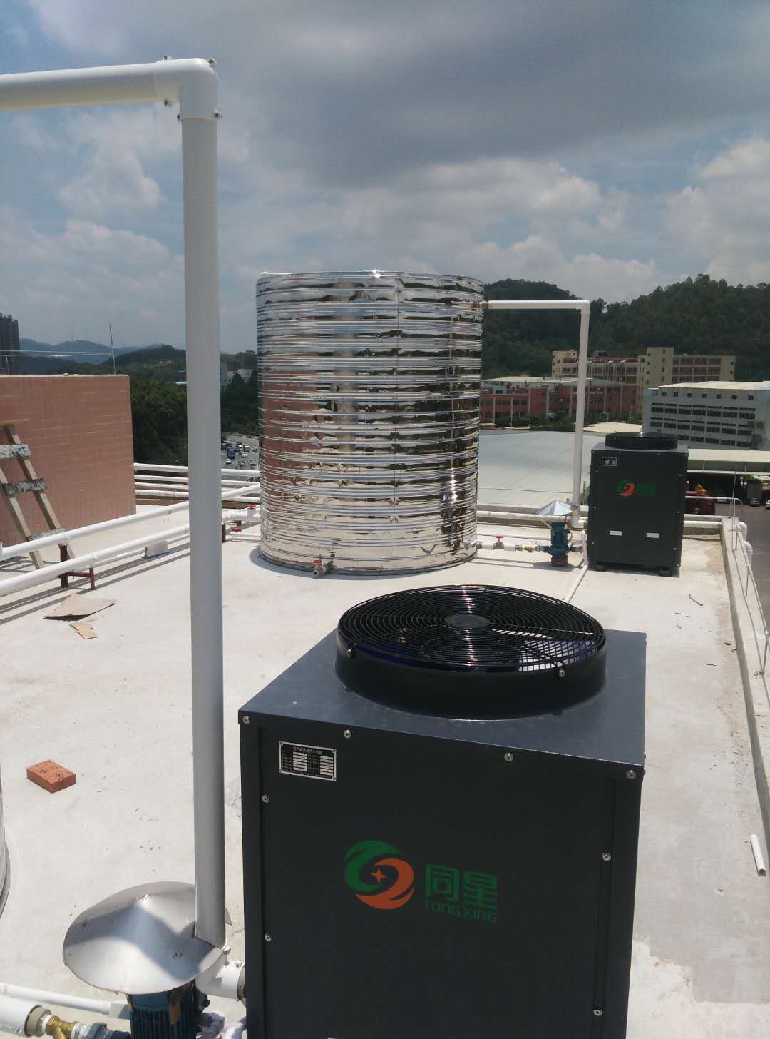 惠城水口建筑工地工人洗澡热水工程附近的厂商电话  空气能热水器  空气能热水机