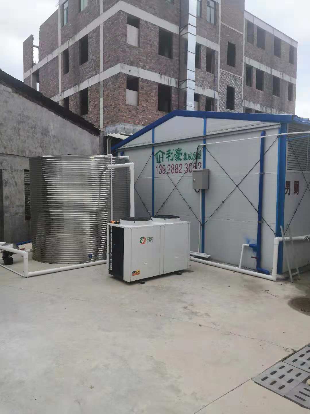 河源源城学校学生宿舍热水工程省电安全节能  空气能热水器  空气能热水机