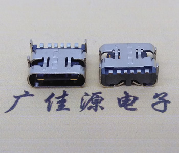 usb卧式接口3.1 type-c6p简易母座规格祥解  type-c6p母座  type-c6p连接器