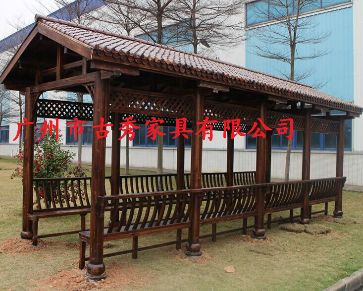 校园文化景观长廊，森林公园中式仿古走廊&nbsp;&nbsp;中式景观文化长廊