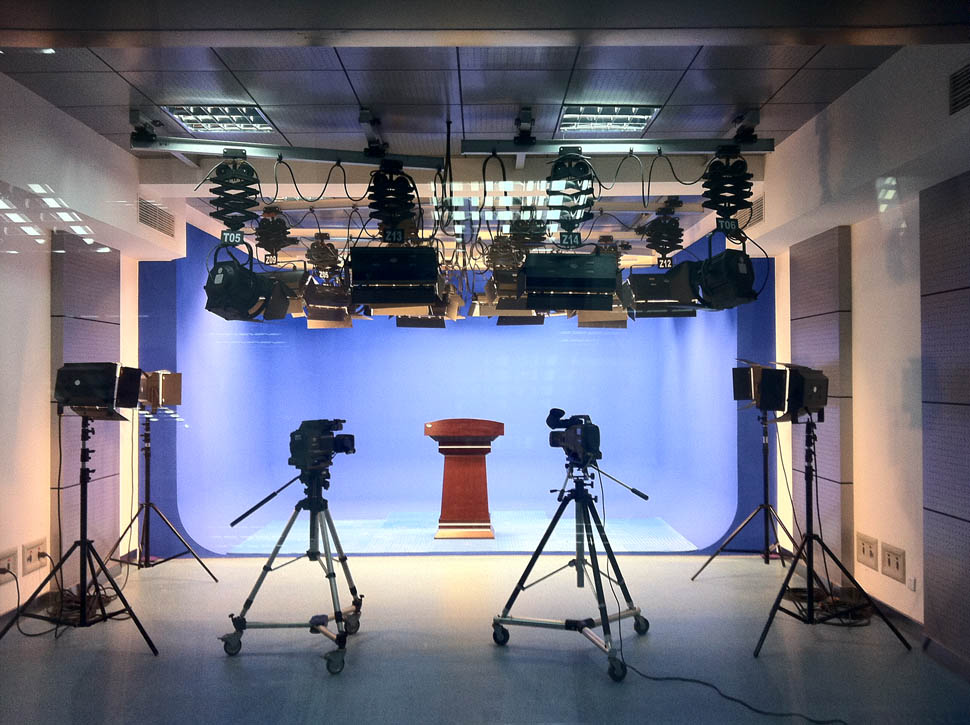 虚拟演播室建设专家 高清4K演播室蓝箱施工  虚拟演播室施工