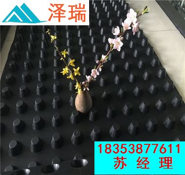 佛山H18塑料疏水板25高车库排水板价格  佛山塑料疏水板  佛山25高排水板  佛山车库排水板