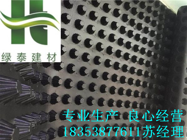 商洛车库排水板）2公分种植隔根板无纺布  商洛2公分排水板  商洛种植隔根板