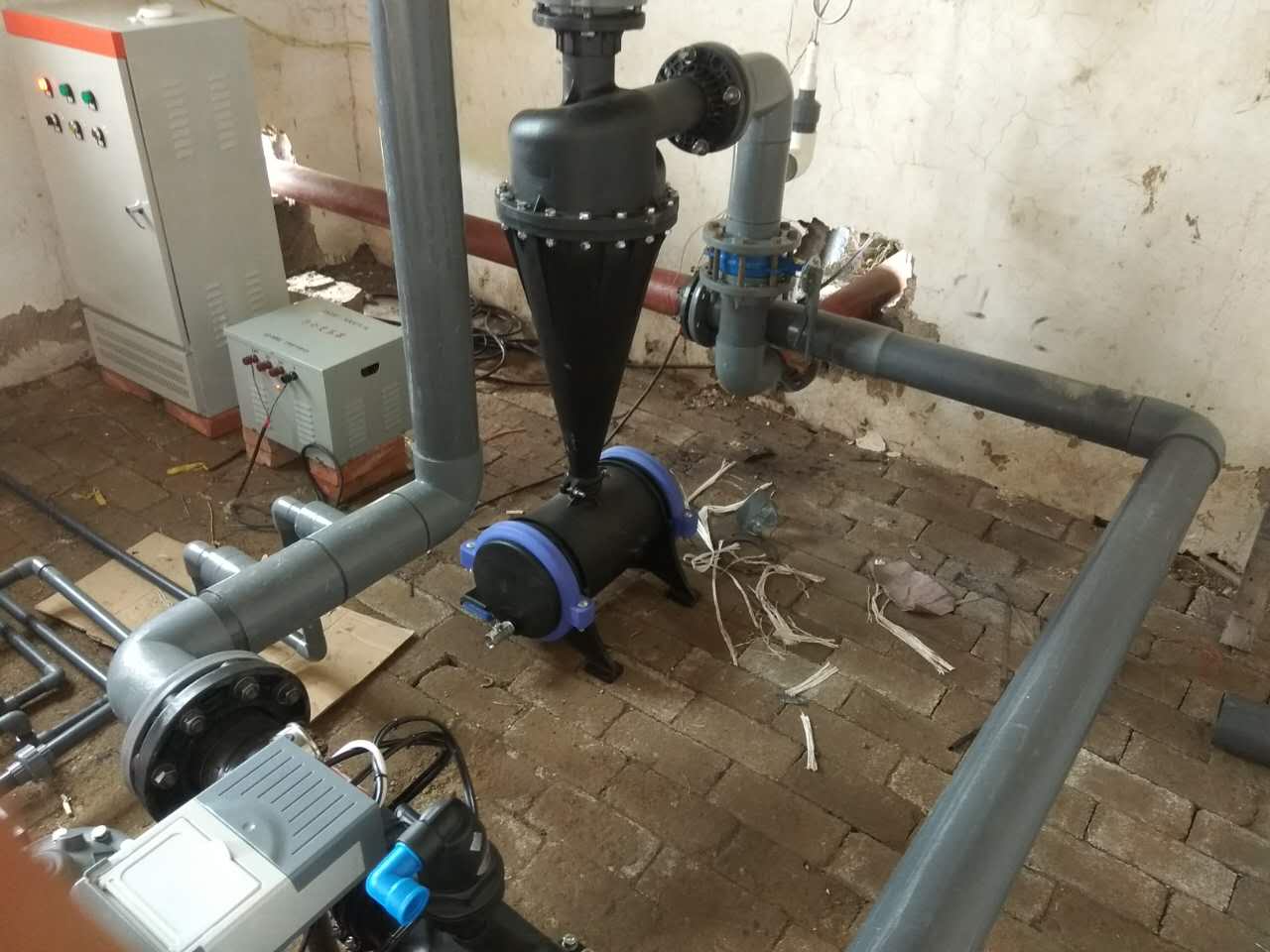 大型农场滴灌系统 圣大节水 离心过滤器 井水过滤专用  水砂分离器  滴灌过滤设备