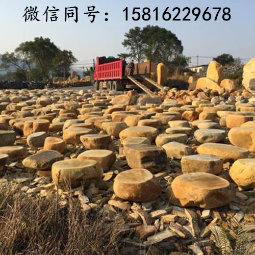 英德黄蜡石厂家 黄蜡石假山效果图大型黄蜡石批发