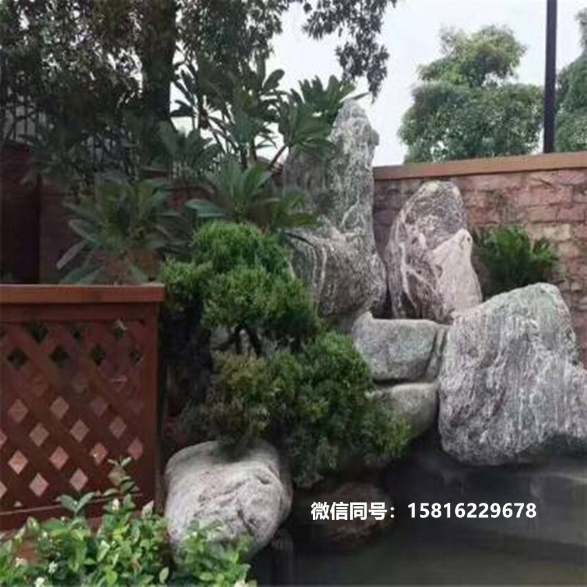 长期供应泰山石园林石 泰山石 雪浪石 浪花石 花纹石2  广东供应泰山石园林石  广东泰山石  雪浪石假山案例