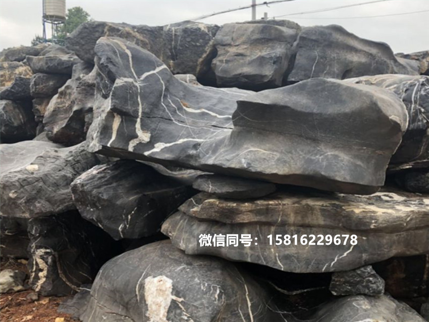 长期供应各种切片石 太湖石切片组合 黄蜡石切片批发1