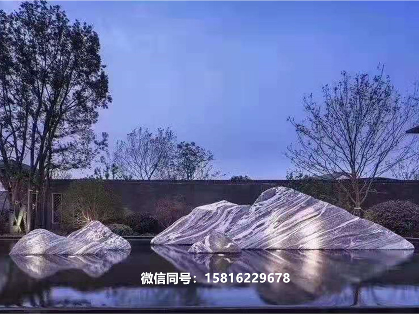 浪淘沙片石假山 浪淘沙片石组合 浪淘沙造景石1