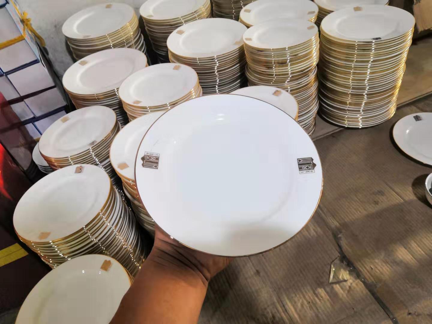 机关单位食堂专用餐具供应商，政府专用陶瓷碗盘订制  单位专用餐具  陶瓷餐具定制  陶瓷碗订制
